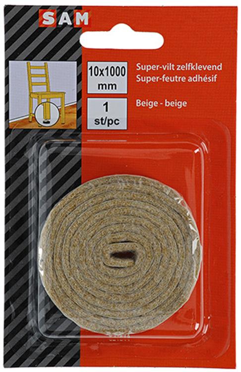 Mack 1047717 - super feutre autocollant beige 10 x 1000 mm 1 pièce pièce | 12 pièces