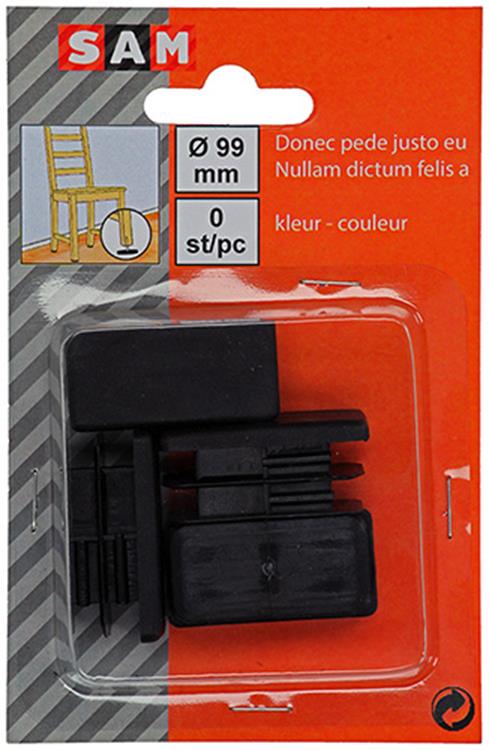 Mack 1047764 - bouchon en plastique noir 20 x 40 mm 4 pcs | 6 pièces