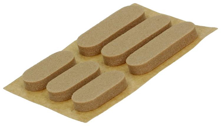 Mack 1047669 - silencieux autocollant marron 16 + 22x7 mm 24 pcs | 12 pièces