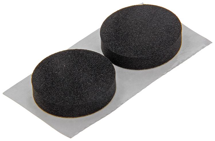 Mack 1047670 - bande de caoutchouc autocollante noir ø 25 mm 6 pcs | 12 pièces