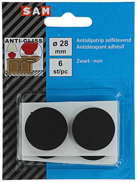 Mack 1047671 - bande antidérapante autocollante noir ø 28 mm 6 pcs | 12 pièces