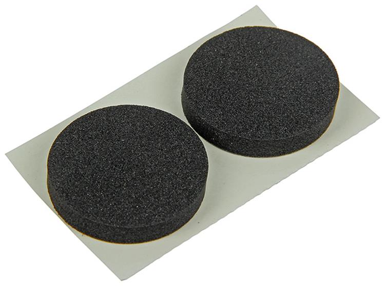 Mack 1047672 - bande de caoutchouc autocollante noir ø 28 mm 6 pcs | 12 pièces