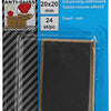 Mack 1047673 - bande de mousse autocollante noire 20 x 20 mm 24 pcs | 6 pièces