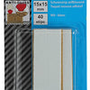 Mack 1047677 - bande de mousse autocollante blanc 15 x 15 mm 40 pcs | 6 pièces