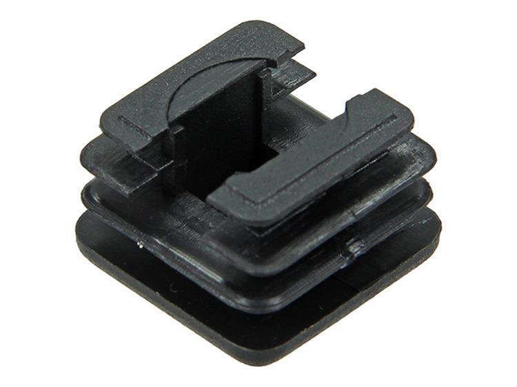 Mack 1047728 - bouchon en plastique noir 20 x 20 mm 4 pcs | 6 pièces