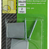 Mack 1047632 - butée de porte en caoutchouc + vis gris 30 x 35 mm 2 pcs | 6 pièces