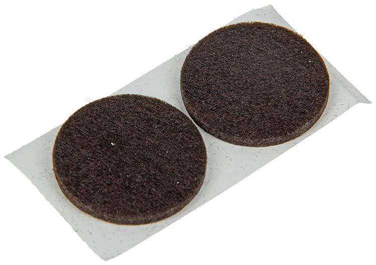 Mack 1047681 - pastille en feutre autocollante marron ø 35 mm 6 pcs | 12 pièces