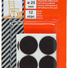 Mack 1047682 - pastille en feutre autocollante marron ø 25 mm 12 pcs | 12 pièces