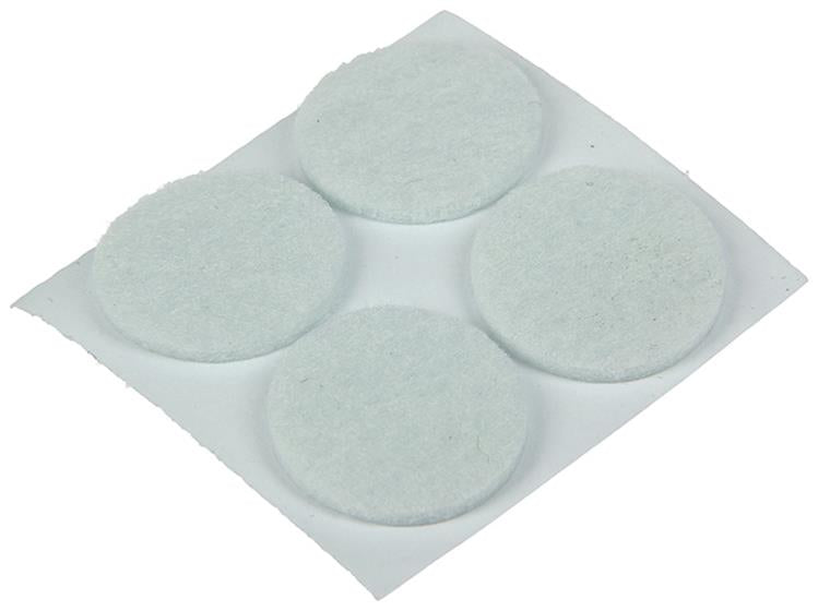 Mack 1047685 - pastille en feutre autocollante blanc ø 25 mm 12 pcs | 12 pièces