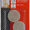 Mack 1047687 - super feutre autocollant beige ø 38 mm 4 pcs | 12 pièces