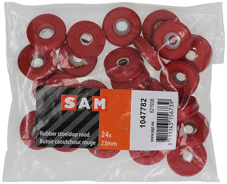 Mack 1047782 - capuchon de siège en caoutchouc rouge ø 23 mm 24 pcs | 6 pièces