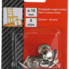 Mack 1047784 - clou planeur de chaise métal chromé ø 18 mm 8 pcs | 6 pièces