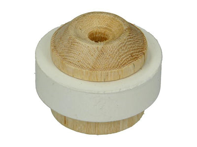 Mack 1047644 - butée de porte avec bois d'hévéa ø 35 mm 1 pièce pièce | 6 pièces