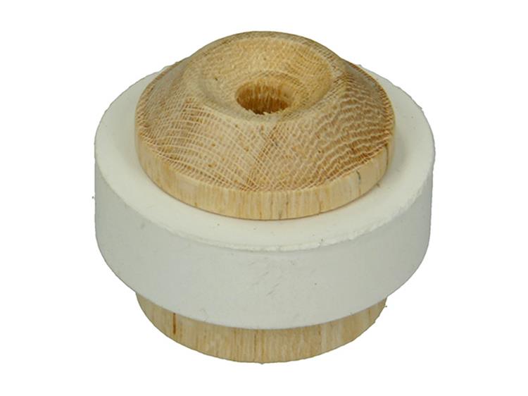 Mack 1047644 - butée de porte avec bois d'hévéa ø 35 mm 1 pièce pièce | 6 pièces