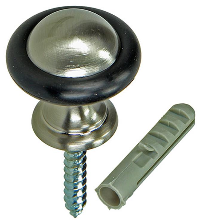 Mack 1047647 - cylindre d'arrêt de porte modèle aspect acier inoxydable ø 28h28 mm 1 pièce pièce | 6 pièces