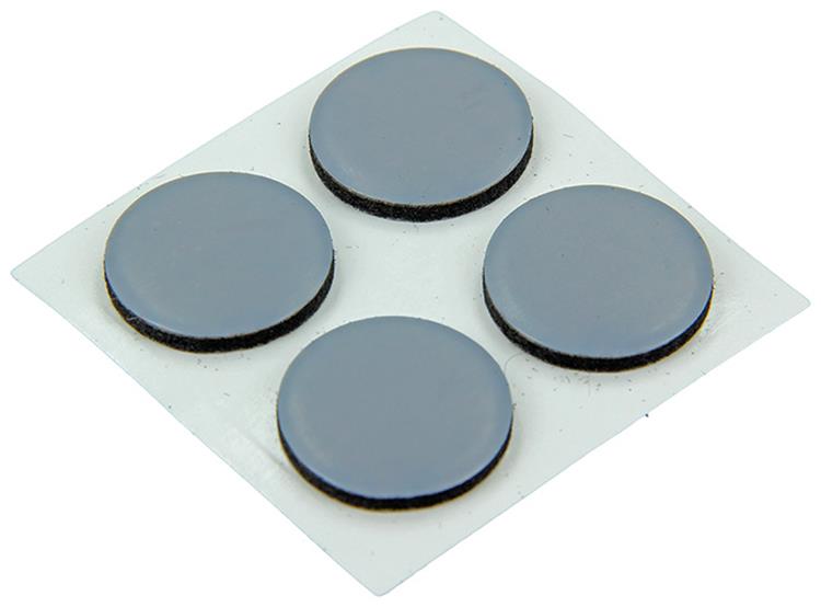 Mack 1047743 - pastille super coulissante autocollante gris ø 17 mm 16 pcs | 12 pièces