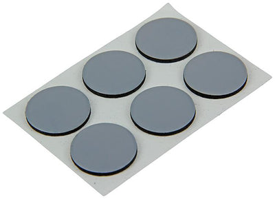 Mack 1047745 - pastille super coulissante autocollante gris ø 22 mm 12 pcs | 12 pièces