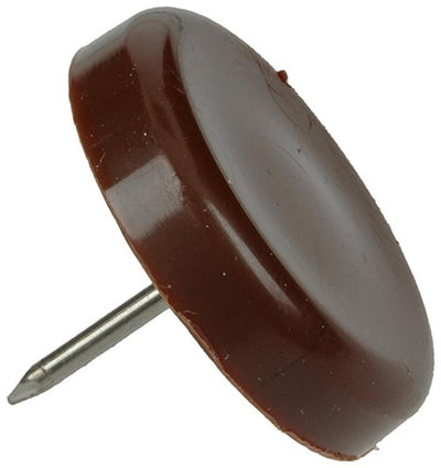 Mack 1047748 - clou planeur de chaise plastique marron ø 28 mm 4 pcs | 6 pièces