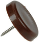 Mack 1047748 - clou planeur de chaise plastique marron ø 28 mm 4 pcs | 6 pièces