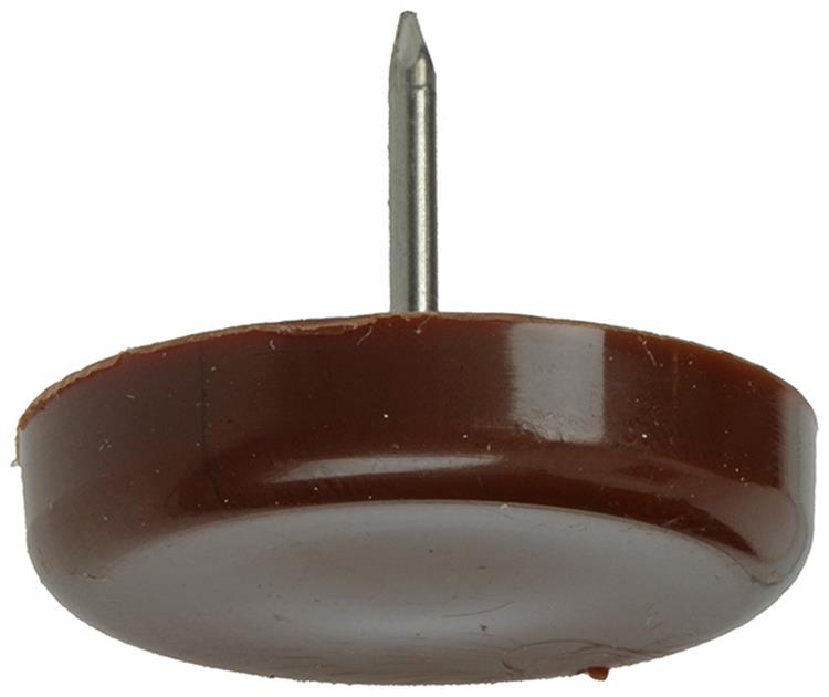 Mack 1047748 - clou planeur de chaise plastique marron ø 28 mm 4 pcs | 6 pièces