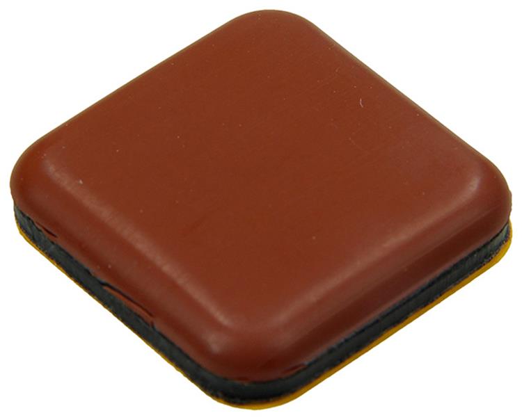 Mack 1048777 - pastille super coulissante autocollante marron 30 x 30 mm 4 pcs | 12 pièces
