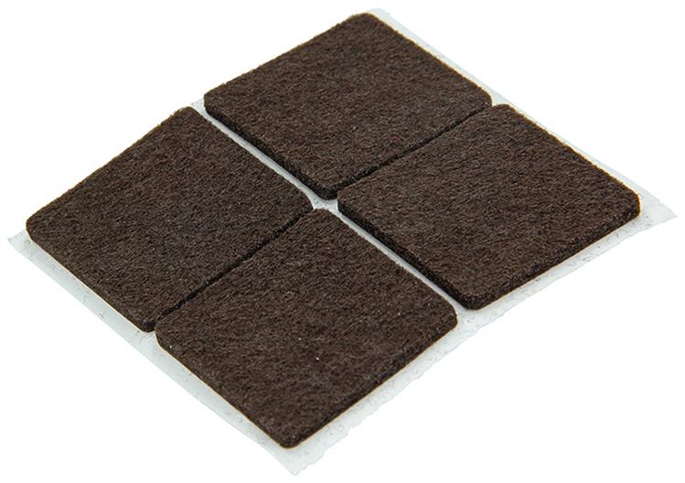 Mack 1048766 - super-feutre autocollant marron 34 x 34 mm 8 pcs | 12 pièces