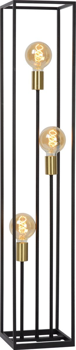 Lucide ruben - lampadaire - 3xe27 - noir