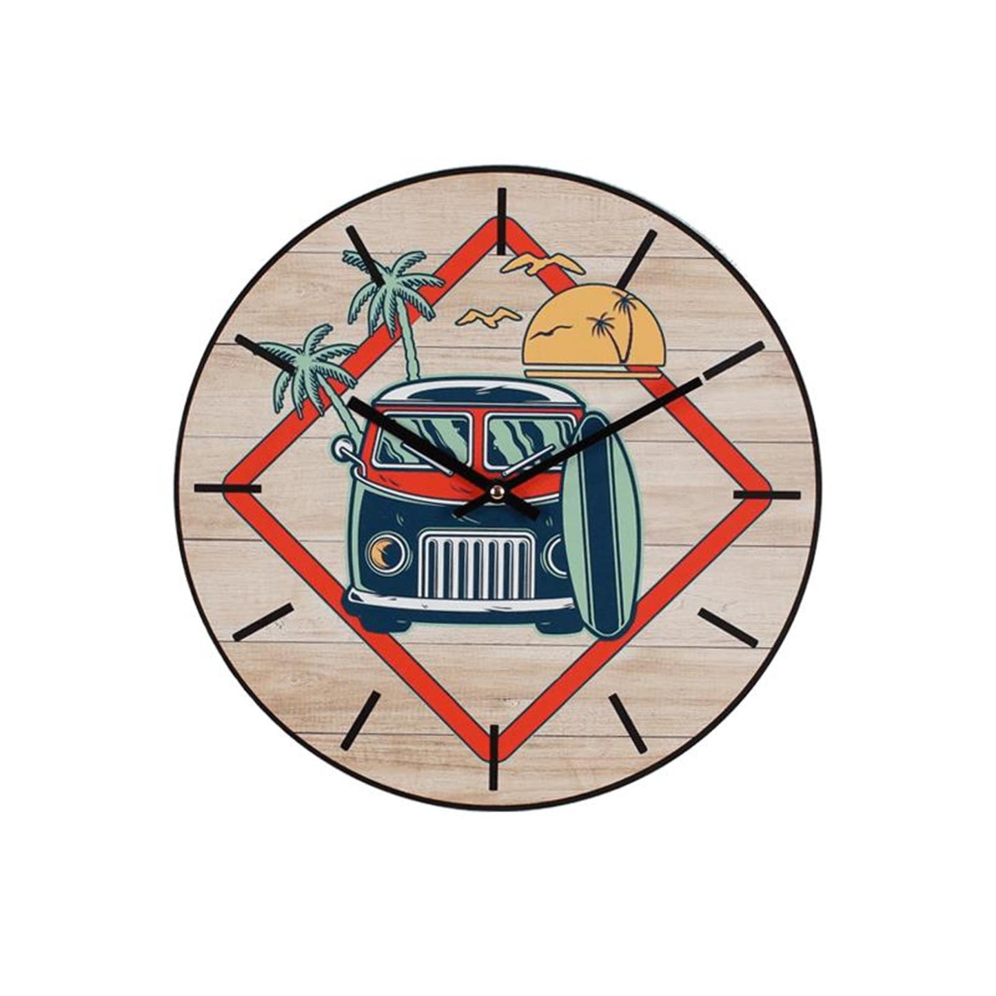 Gerkimex horloge surfeurs van ø34cm