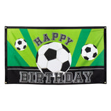 Boland Vlag Voetbal Joyeux anniversaire, 150x90cm - afbeelding 1