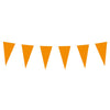 Ligne de drapeau en papier orange, 10mtr.