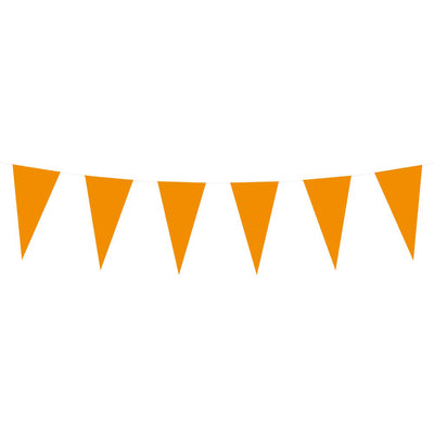 Ligne de drapeau en papier orange, 10mtr.