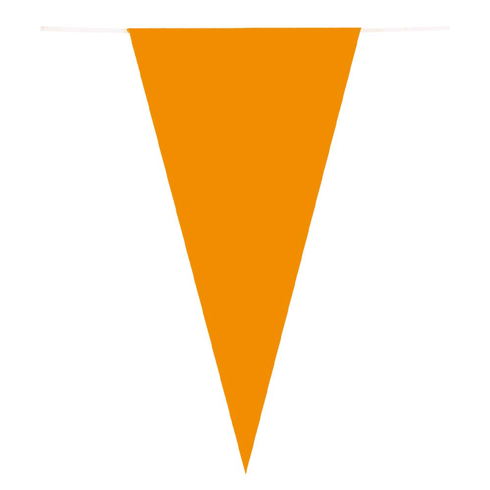 Ligne de drapeau en papier orange, 10mtr.