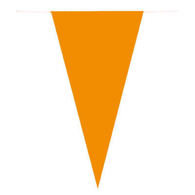 Ligne de drapeau en papier orange, 10mtr.