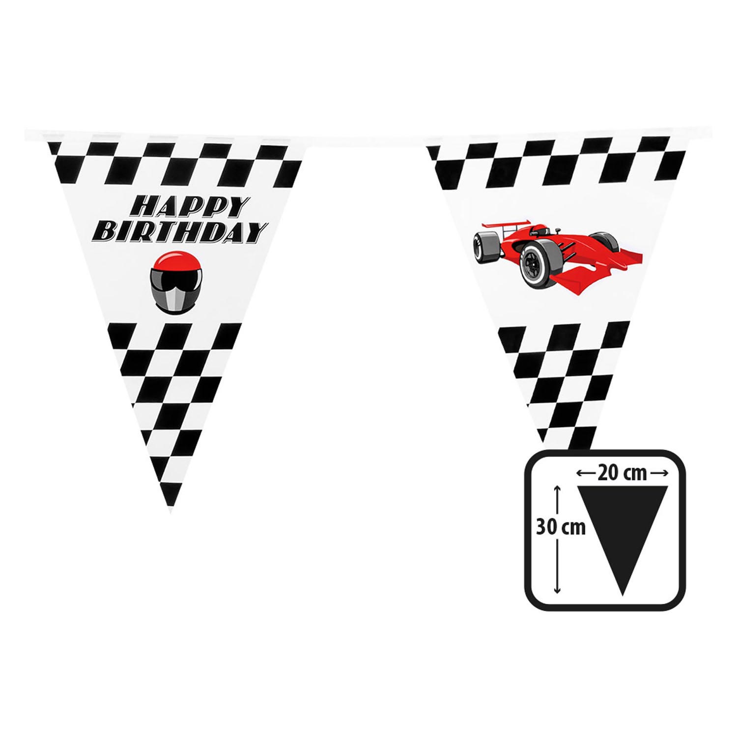 Ligne de drapeau de course, 6mtr.