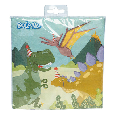 Party de serviettes Dino, 33x33cm