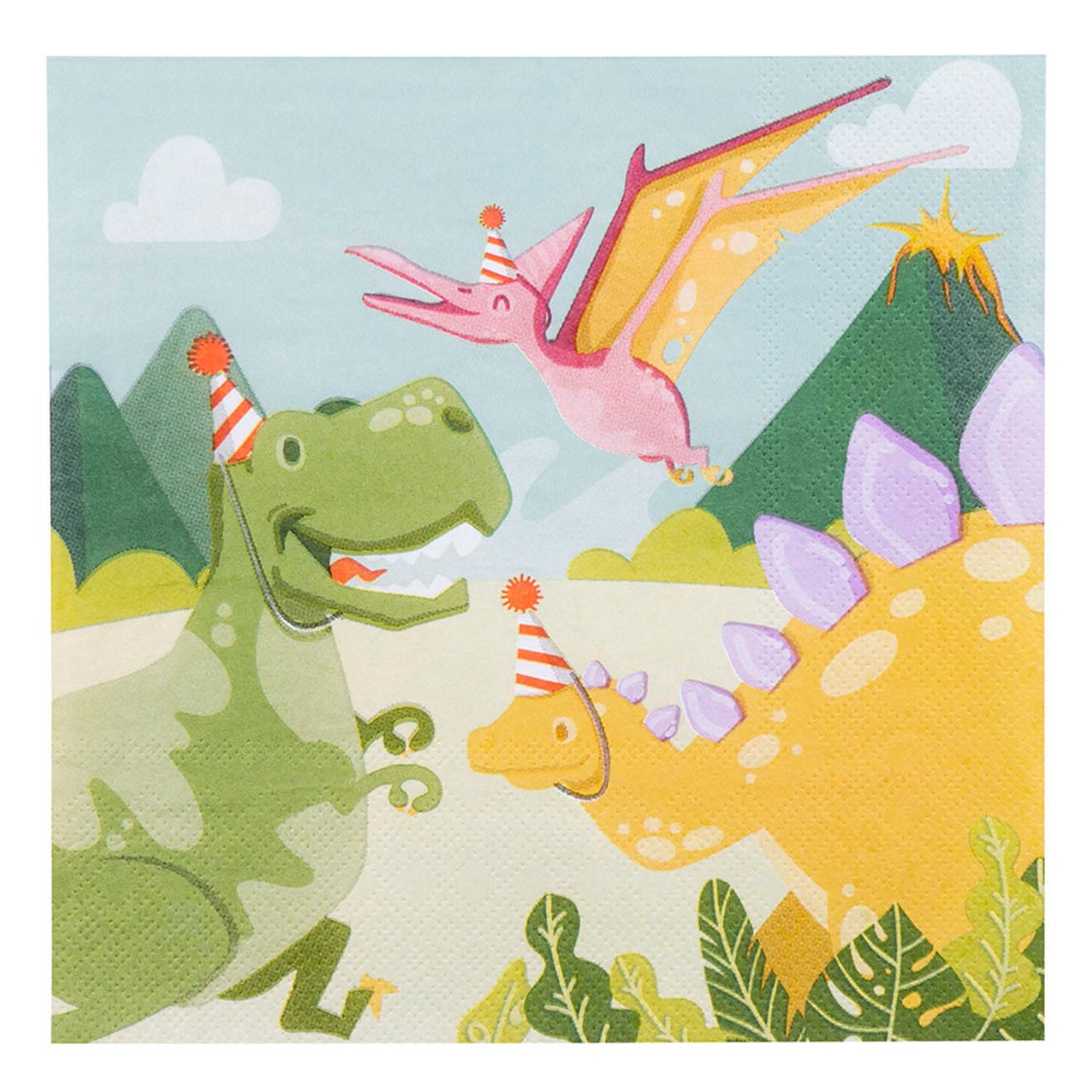 Party de serviettes Dino, 33x33cm