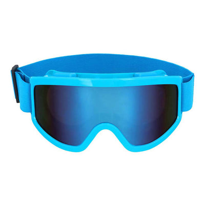 Boland party lunettes de ski bleu fluo
