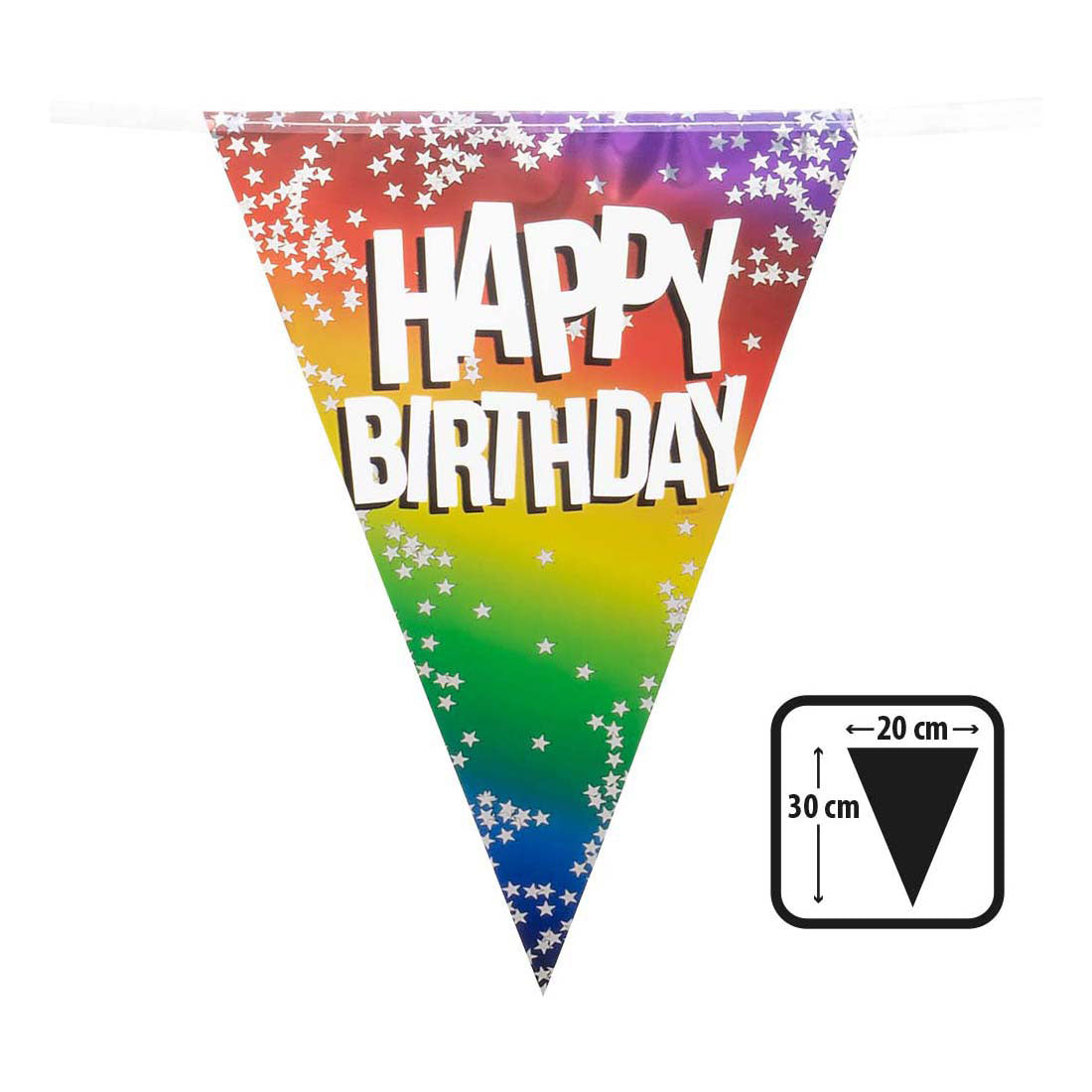 Boland vlaggenlijn joyeux anniversaire, 6m