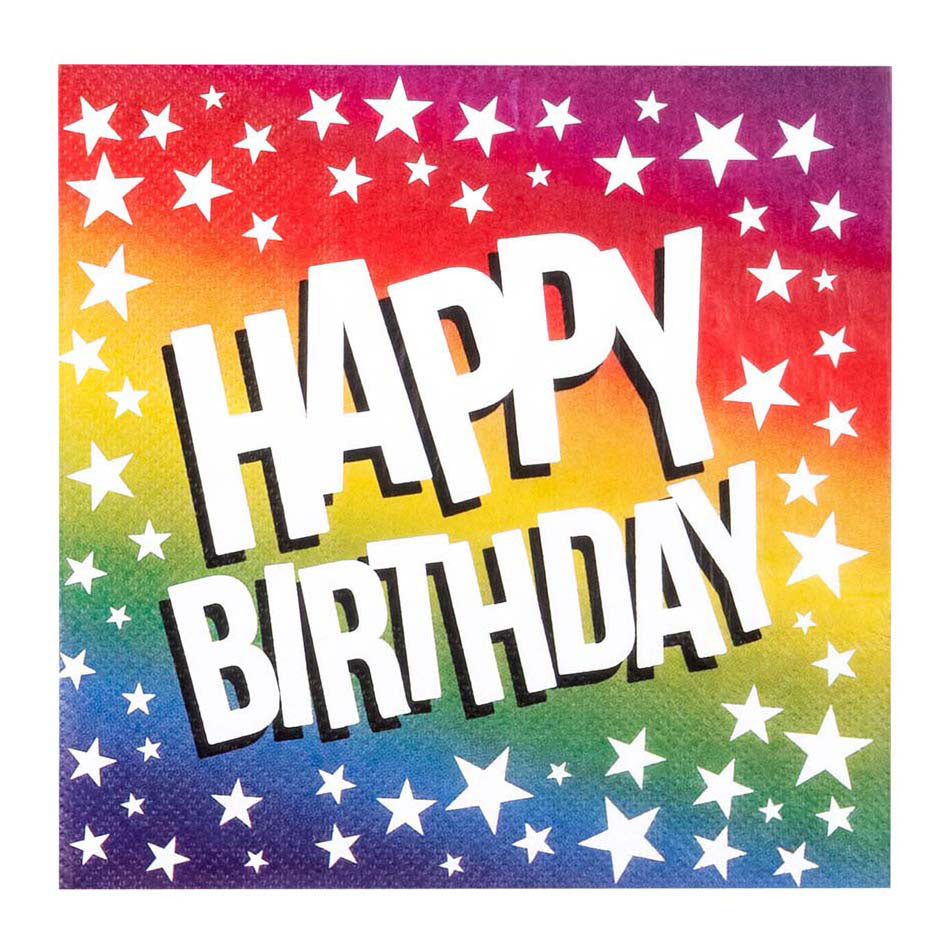 Boland Paper Napkins Joyeux anniversaire, 20e.