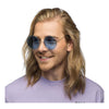 Boland lunettes de fête hippie xl bleu