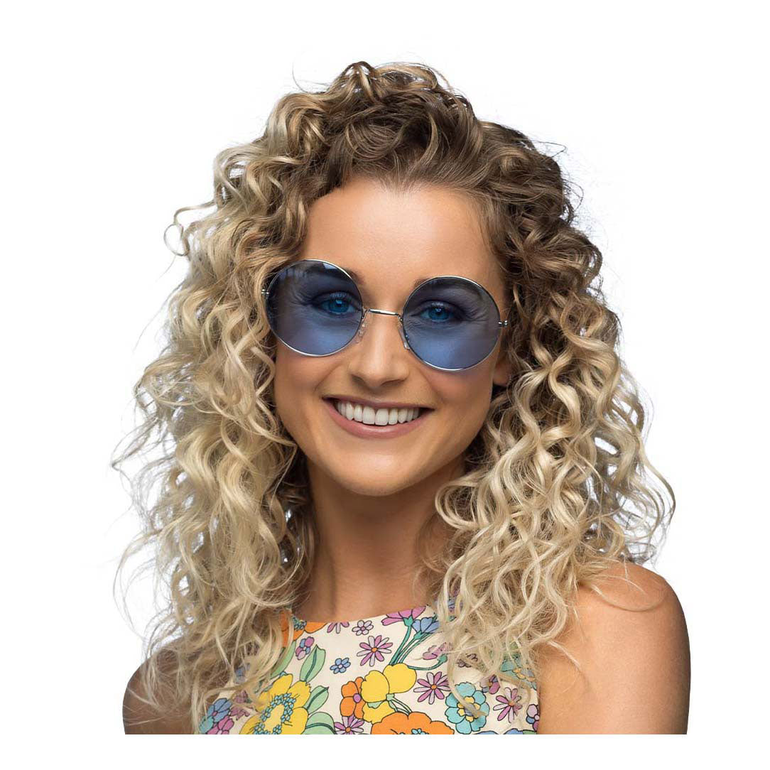 Boland lunettes de fête hippie xl bleu