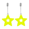 Boucles d'oreilles boland jaunes néon