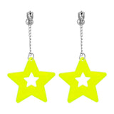 Boucles d'oreilles boland jaunes néon - afbeelding 1