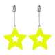 Boucles d'oreilles boland jaunes néon