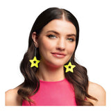 Boucles d'oreilles boland jaunes néon - afbeelding 2