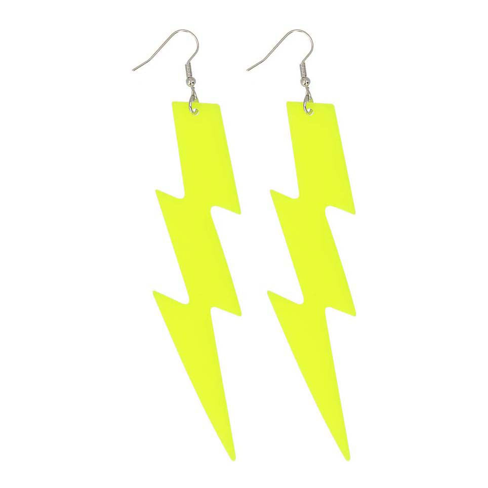 Boucles d'oreilles boland jaune fluo