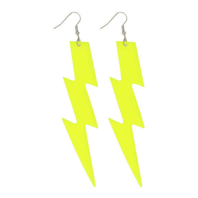Boucles d'oreilles boland jaune fluo