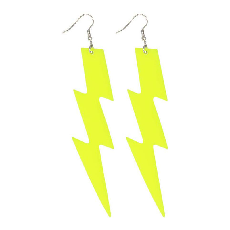 Boucles d'oreilles boland jaune fluo