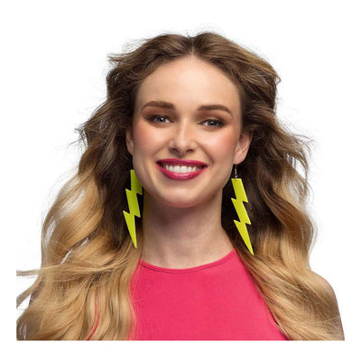 Boucles d'oreilles boland jaune fluo