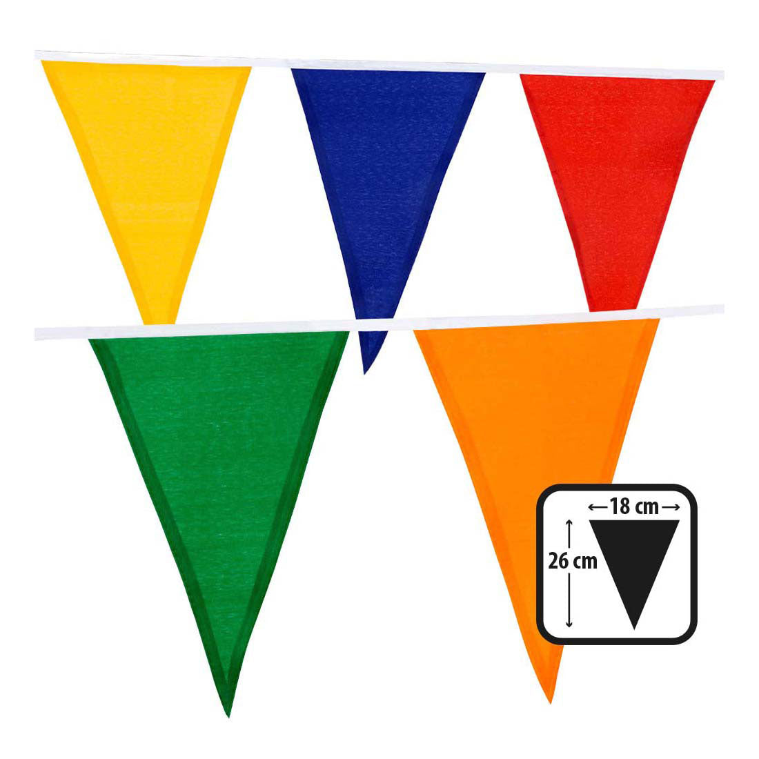 Boland Polyester Ligne de drapeau coloré 10m